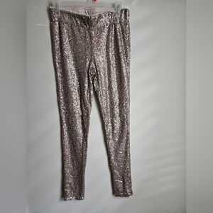 Sequin Women's Pants in Silver